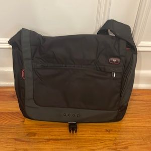 Tumi T Tech black laptop messenger bag